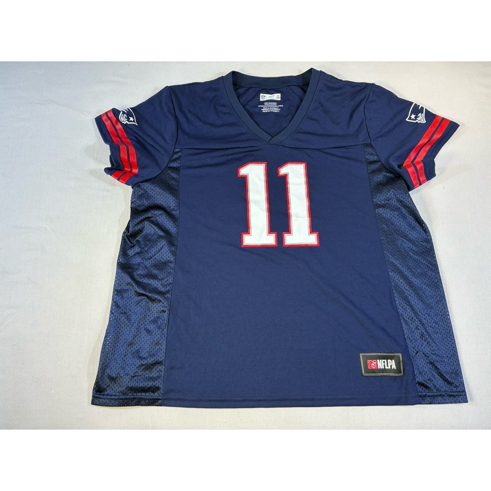 Julian Edelman New England Patriots Women's Fanatics Jersey 2XL Blue NFL